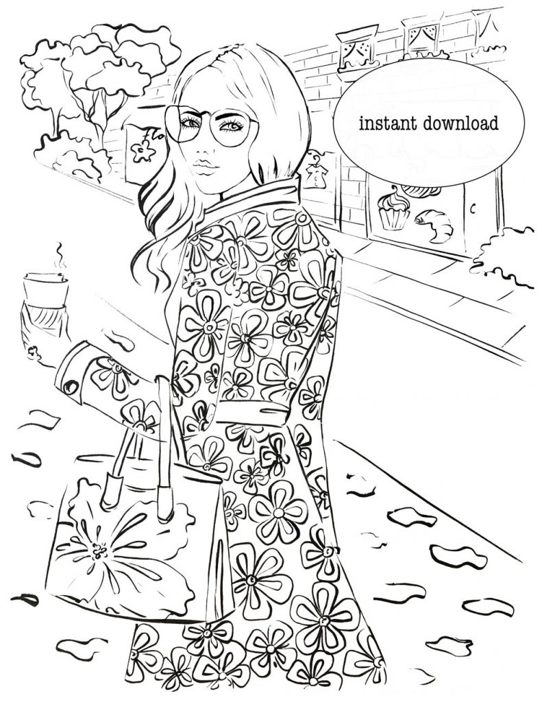 Free Printable Coloring Page - Elena Fay
