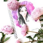 fashion illustration, custom fashion portrait , art by Elena Fay