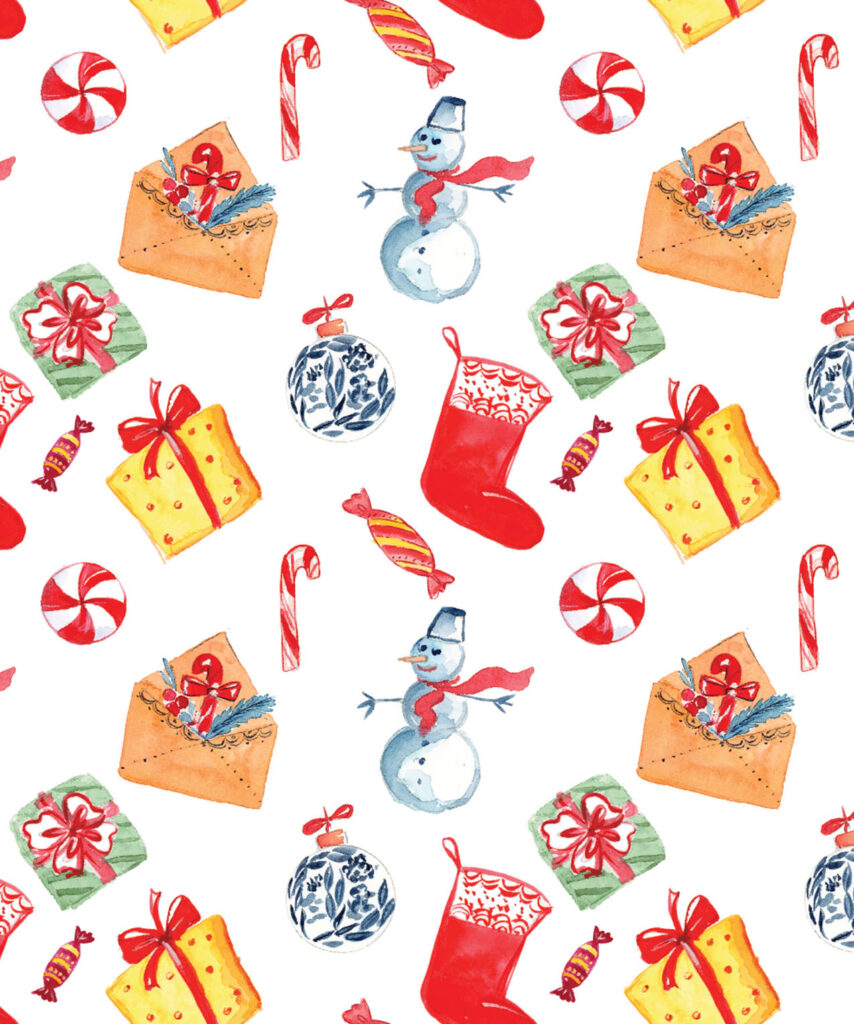 Christmas Pattern by Elena Fay
