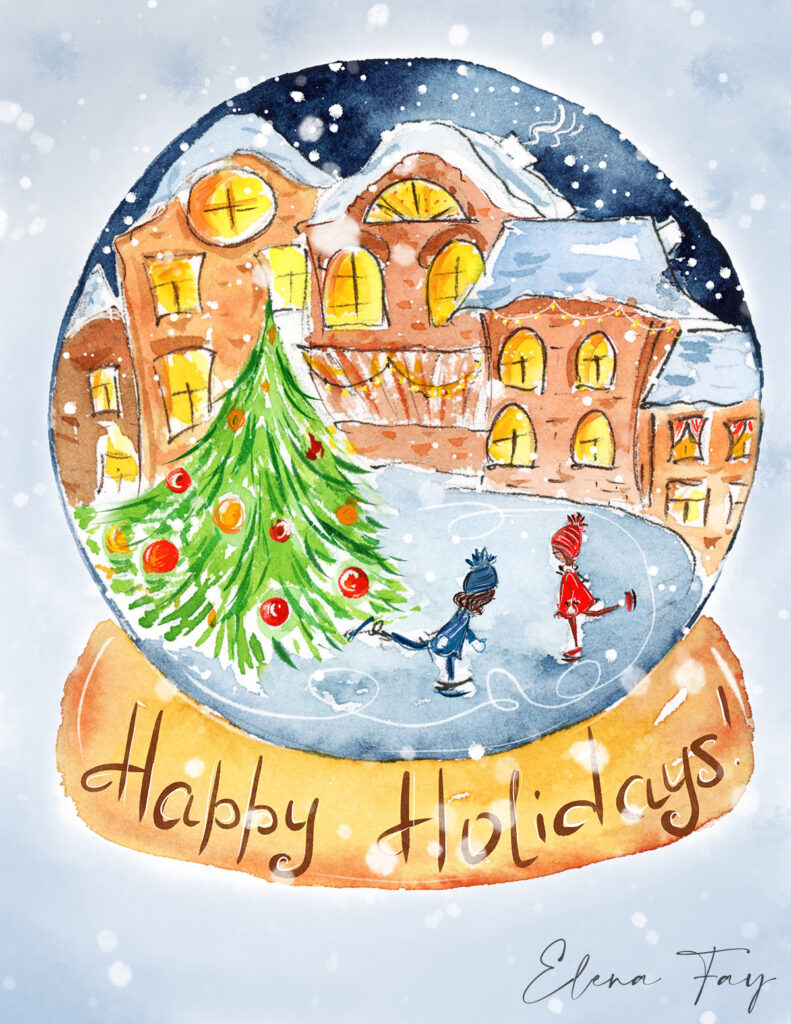 Holiday illustration by Elena Fay