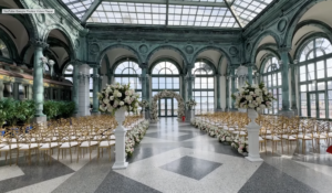 Henry Morrison Flagler Museum wedding, Live wedding painting